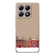 Новогодние, Праздничные Чехлы для Xiaomi 14T - 2024 год (Зимний город)