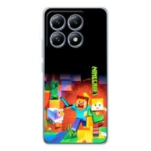 Чехлы для Xiaomi 14T (Персонажи Майн Крафт) (Герой Майнкрафт)