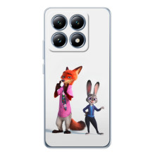 Силиконовый чехол с принтом Зоотрополіс для Xiaomi 14T – Джуди и Ник