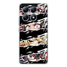 Силиконовые чехлы с глазами Anime для 14Т – Глаза на чорном