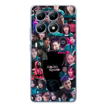 Чехол Гра в кальмара для Xiaomi 15 Pro – Коллаж игры кальмара