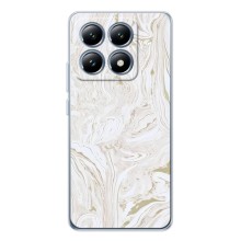 Мраморный чехол на Xiaomi 15 Pro (VPrint) (Белый мрамор)