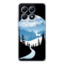 Силиконовый бампер на рождество для Xiaomi 15 Pro (Рождественский Олень)