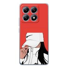 Силіконовый Чохол на Xiaomi 15 Pro з картинкой Модных девушек (Дівчина Nike)