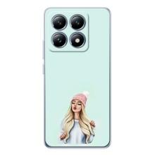 Силіконовый Чохол на Xiaomi 15 Pro з картинкой Модных девушек (В шапці)