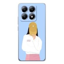 Силіконовый Чохол на Xiaomi 15 Pro з картинкой Модных девушек (Жовта кепка)
