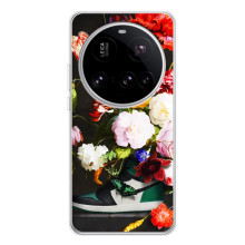 Брендновые Чехлы для Xiaomi 15 Ultra - (PREMIUMPrint) (Nike цветы)
