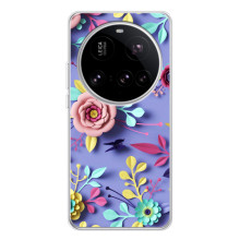 Чохли з квітами для Xiaomi 15 Ultra (VPrint) (Дизайн квітів)