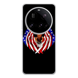 Чехол Флаг USA для Xiaomi 15 Ultra – Крылья США