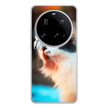 Чохол на 15 Ультра з Котиками (VPrint) (Котик з метеликом)