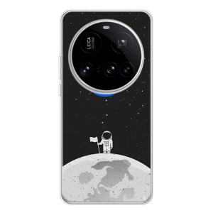 Силиконовый бампер с принтом "Наса" на Xiaomi 15 Ultra – Космонавт NASA