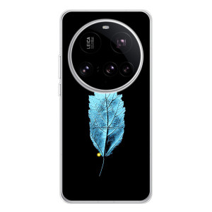 Чохол з картинками на чорному фоні для Xiaomi 15 Ultra – Листя