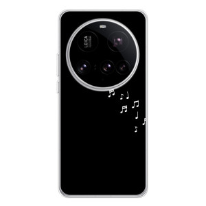 Чохол з картинками на чорному фоні для Xiaomi 15 Ultra – Ноти