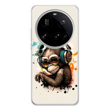 Чохол з Мавпами Xiaomi 15 Ultra - (AlphaPrint) (Макака в навушниках)