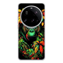 Чохол з Мавпами Xiaomi 15 Ultra - (AlphaPrint) (Мавпа в квітах)