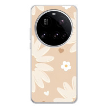 Чохол з квітковим принтом на 15 Ультра (Бежеві квіти)