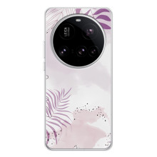 Чохол з квітковим принтом на 15 Ультра (Фіолетове листя)