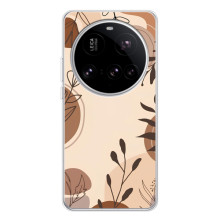 Чохол з квітковим принтом на 15 Ультра (Коричневі квіти)