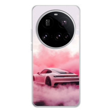 Чехол с авто Порше для Xiaomi 15 Ultra – Розовый Порше