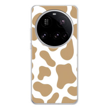 Чохол з принтом корови на 15 Ультра – Бежевий принт