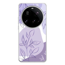 Силиконовый чехол с принтом в цветах на Xiaomi 15 Ultra