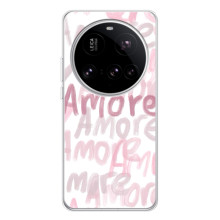 Чохол з розовим принтом для Xiaomi 15 Ultra – Любов