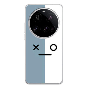 Силиконовые Чехлы (смешные стикеры) для Xiaomi 15 Ultra – Серо-белый