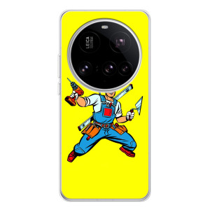 Силиконовый бампер (Работники) на Xiaomi 15 Ultra – Строитель