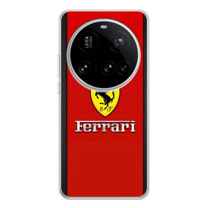 Силиконовый бампер с картинкой машины на Xiaomi 15 Ultra – Ferrari Logo