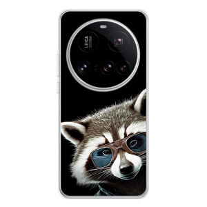 Силиконовый Чехол с Енотами на Xiaomi 15 Ultra – Стильный Енот