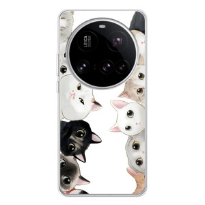 Силиконовый чехол с котиком для Xiaomi 15 Ultra (Коты)