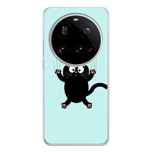 Силиконовый чехол с котиком для Xiaomi 15 Ultra (Падающий кот)