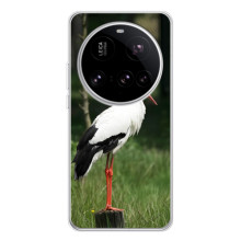 Силіконовий бампер з птичкою на Xiaomi 15 Ultra – Лелека