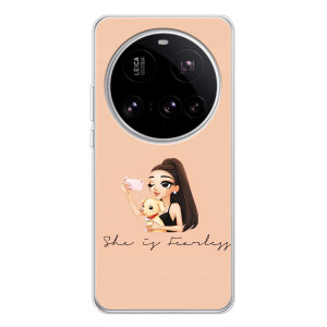 Силиконовый Чехол на Xiaomi 15 Ultra с картинкой Стильных Девушек (С собакой)
