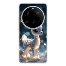 Яркий чехол для Xiaomi 15 Ultra с Зимними Оленятами