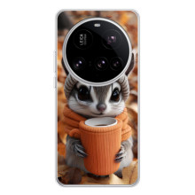 Печатный чехол «Зверята с кофе» для Xiaomi 15 Ultra