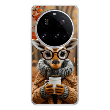 Печатный чехол «Зверята с кофе» для Xiaomi 15 Ultra – Жираф с кофе