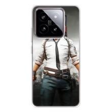 Силиконовый чехол с картинкой "Герой Pubg" на Xiaomi 15 – Пабг