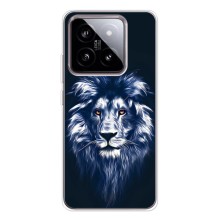 Чохол з картинкою ЛЕВ для Xiaomi 15 (VPrint) (Синій Лев)