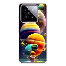Чехол (ТПУ) с планетами на Xiaomi 15 – Солнечна система