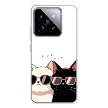 Чохол з малюнком кіт на Xiaomi 15 (Коти в окулярах)