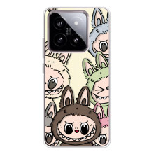 Чехол с Лабубу на Xiaomi 15 (Коллаж Лабубу)