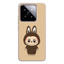 Чехол с Лабубу на Xiaomi 15 (Коричневый Лабубу)