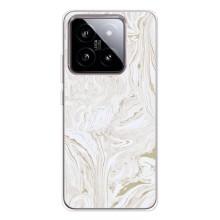 Мраморный чехол на Xiaomi 15 (VPrint) – Белый мрамор