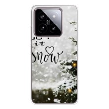 Новогодние, Праздничные Чехлы для Xiaomi 15 - 2024 год (Let it snow)