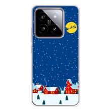 Силіконовий бампер на різдво для Xiaomi 15 (Місто в снігу)