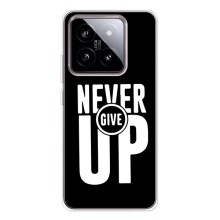 Силиконовый Чехол на Xiaomi 15 с картинкой Nike (Never Give UP)