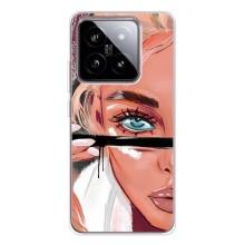 Силіконовый Чохол на Xiaomi 15 з картинкой Модных девушек – Дівчина та вії
