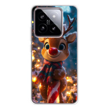Яскравий чохол для Xiaomi 15 з Зимові Оленята – Олень з шарфом