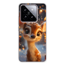 Яскравий чохол для Xiaomi 15 з Зимові Оленята – Оленятко серед герлянд